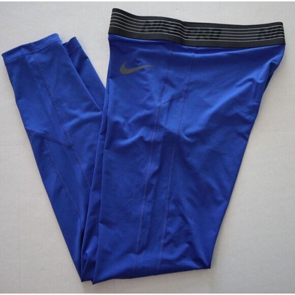 Nike AT3198 Men's Sz 3XL Blue Pro Breathe Full Length Training Base Layer Tights - Picture 9 of 10